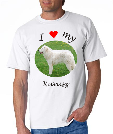 Dogs - Kuvasz Picture on a Mens Shirt